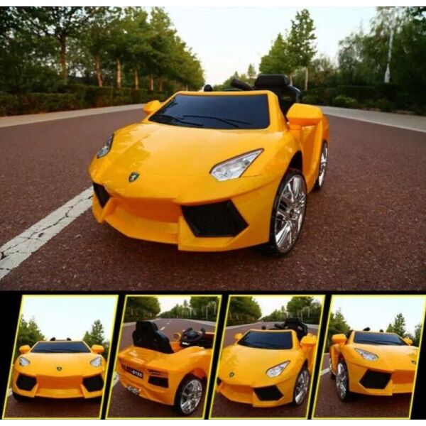 

Эл-мобиль T-7645 EVA YELLOW легковой на Bluetooth 2.4G Р/У 2*6V4.5AH мотор 2*20W з MP3 108*68*48/1/