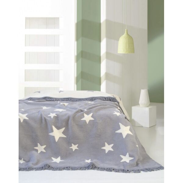 

Плед Lotus Home - Stars gri хлопок 150*200 (svt-2000022295857)