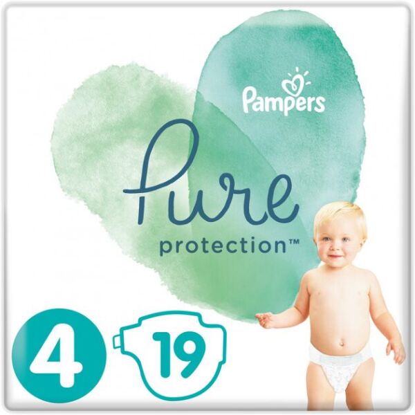 

Подгузники Pampers Pure Protection Размер 4 Maxi 9-14 кг 19 шт. (8001841023298)