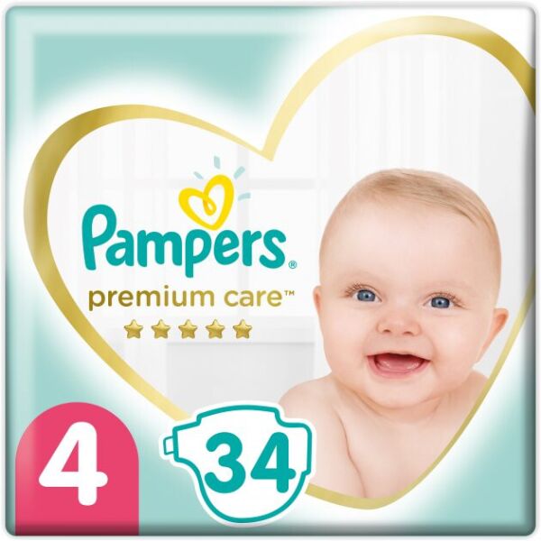

Подгузники Pampers Premium Care Размер 4 (9-14 кг) 34 шт. (8001090379368)