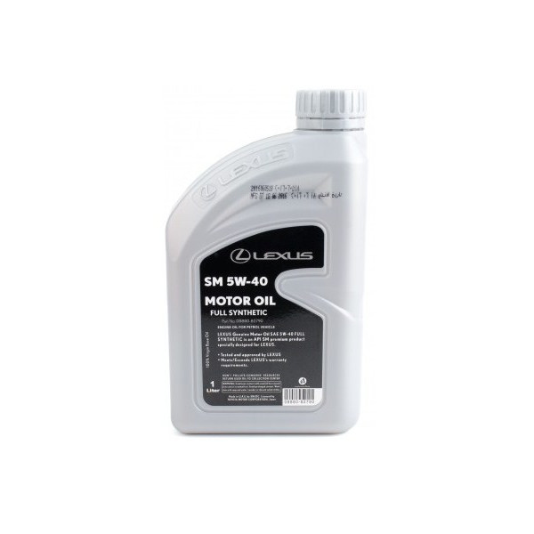 

OE Lexus MOTOR OIL 5W-40, 1л (0888082790)