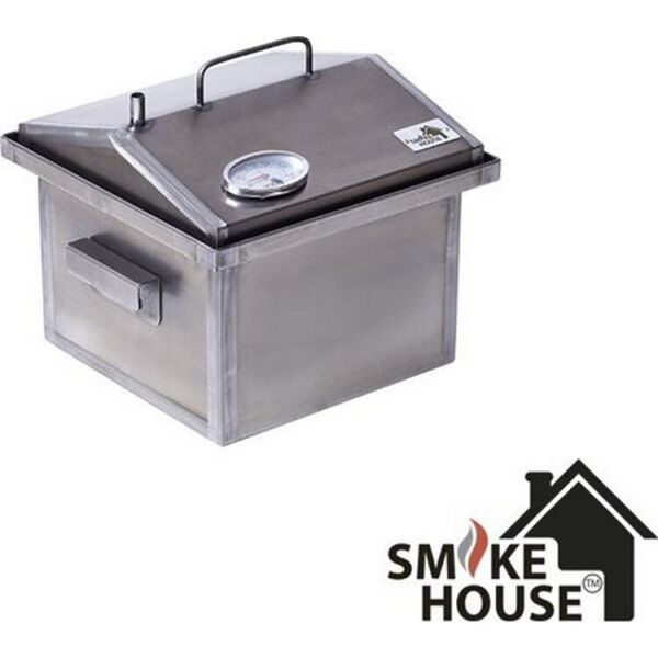 

Коптильня SmokeHouse горячего копчения крышка домиком 300х300х250 (с термометром)