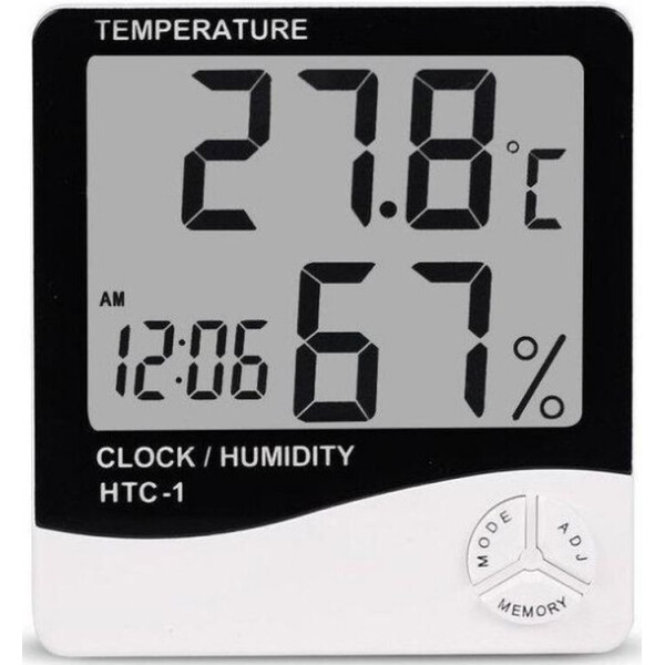 

Термометр-Гигрометр 3в1 HTC-1 White (2_000529)