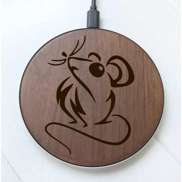 

SkinWood Black Fast Charge mouse