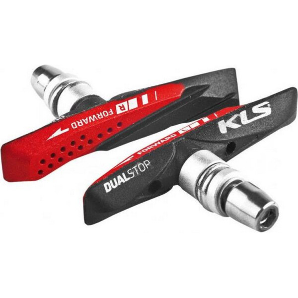 

Колодки KLS Dualstop V-02 black-red (379354320)