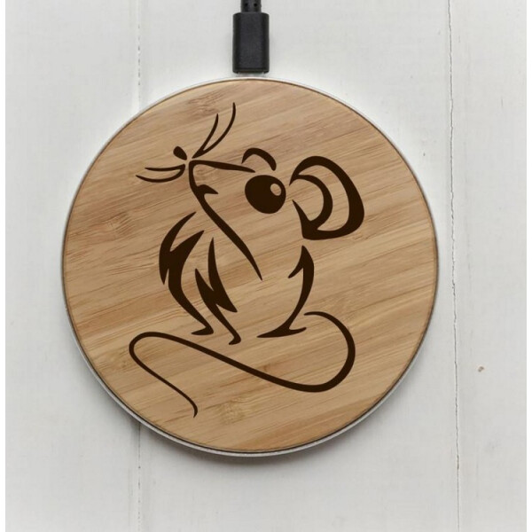 

SkinWood White Fast Charge mouse