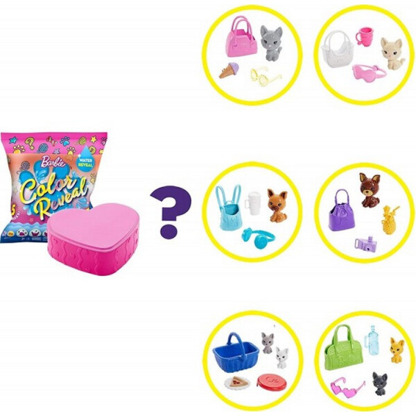 

Питомец Барби Сюрприз Цветное перевоплощение Barbie Color Reveal Pet Set GPD25