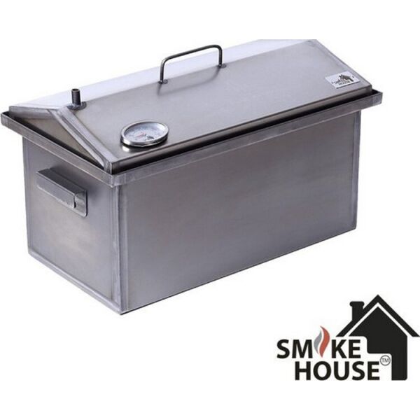 

Коптильня SmokeHouse крышка домиком SmokeHouse 520х300х310 (с термометром)