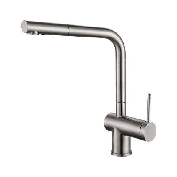 

Смеситель кухонный Fabiano FKM 31.12 S/Steel Inox нержавеющая сталь