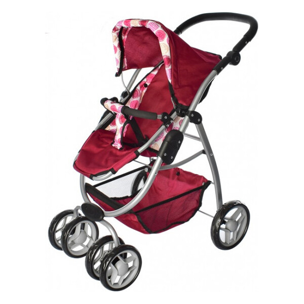 

Коляска для кукол Melogo 9662 (burgundy)