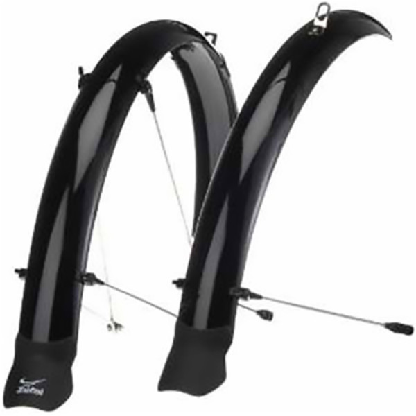 

Крыло Zefal 24" Paragon Teen Set (224605) пластиковый cтационарн. передняя+ задняя с метал. опорами, черный