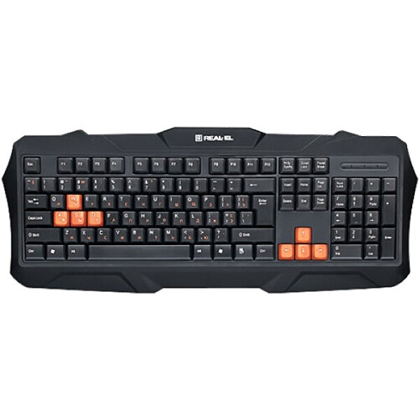

REAL-EL Gaming 8400 Black USB