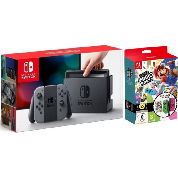 

Nintendo Switch Gray + Super Mario Party Joy-Con Bundle