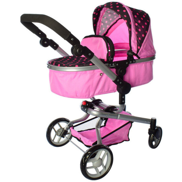 

Коляска для кукол Melogo 9695 (pink/black)