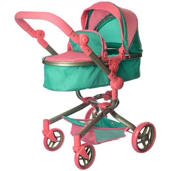 Коляска для кукол Melogo 9695 (pink/green)