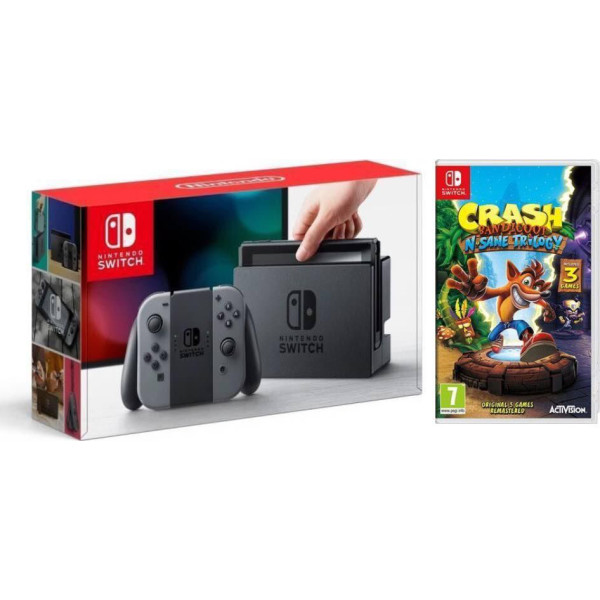 

Nintendo Switch Gray + Crash Bandicoot N. Sane Trilogy