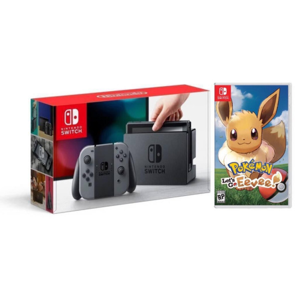 

Nintendo Switch Gray + Pokémon Let"s Go Eevee!