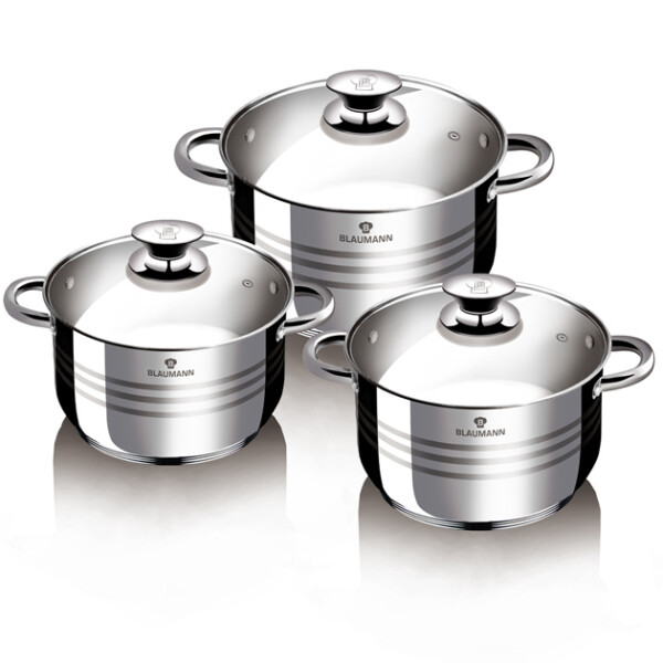 

Уникальный набор кастрюль из нержавеющей стали Blaumann Gourmet Line BL-3160 на 6 предметов