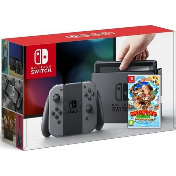 

Nintendo Switch Gray + Игра Donkey Kong Country: Tropical Freeze