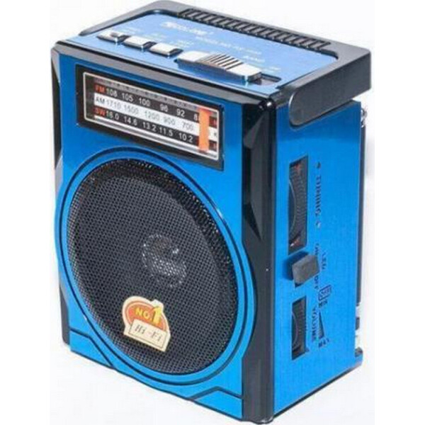 

Портативный аккумуляторный радиоприемник Golon RX 1435 FM MP3 c фонариком