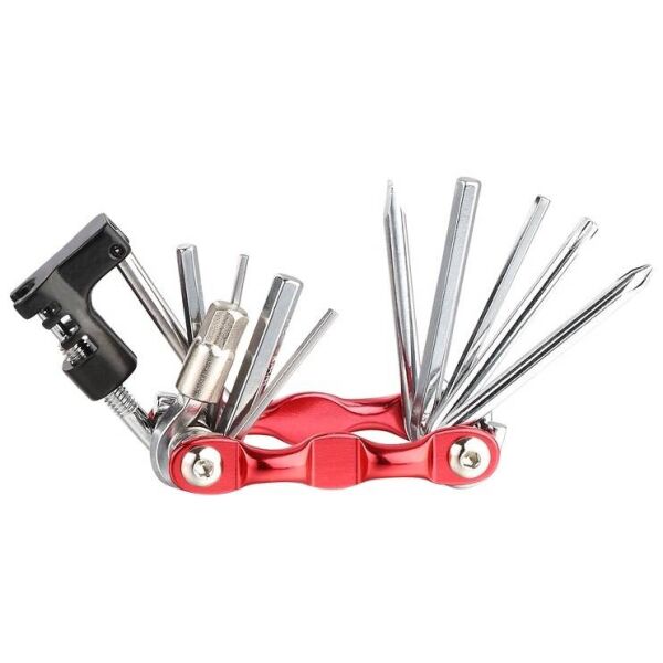 

Мультитул KEN TECH KL-9835S красный 11 функций: шестигранники, отвёртки, выжимка цепи(17317)