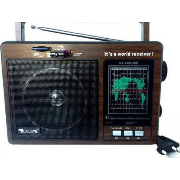 

Аккумуляторный радиоприемник GOLON RX-9966UAR Brown