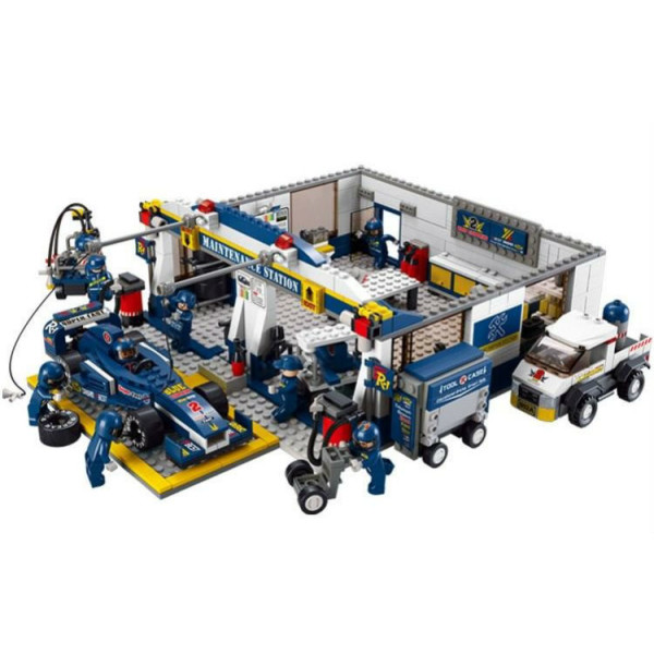 

Конструктор Sluban M38-B0356 Формула 2 Гараж 741 деталей