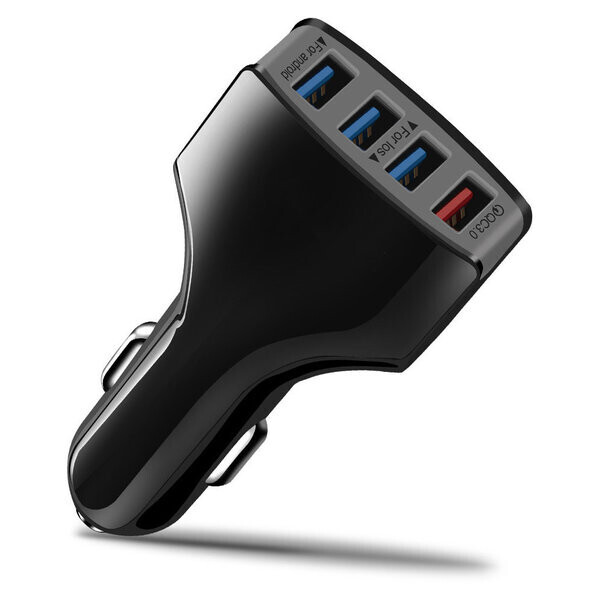 

Автомобильное зарядное устройство Hoco CQC-400 4 USB, 7A Black