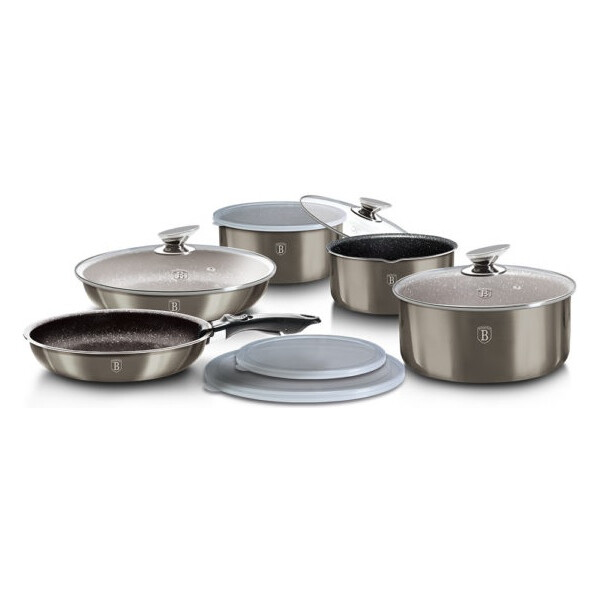 

Набор посуды Berlinger Haus Metallic Line Carbon Edition 12 предметов BH-1686