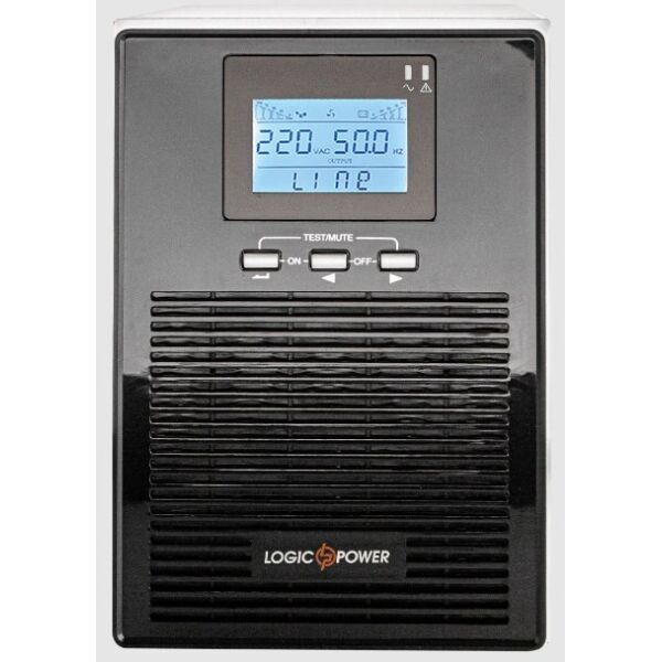

ИБП LogicPower Smart-UPS LogicPower-1000 PRO 36V (without battery), Online, AVR, 3 х IEC, металл