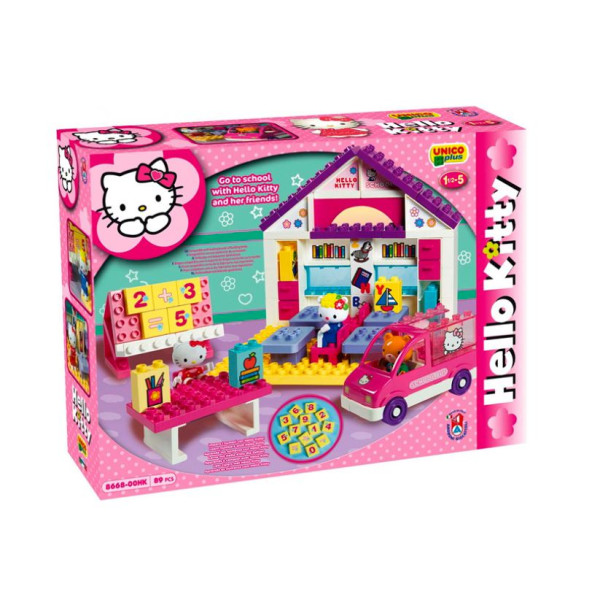 

Детский конструктор Unico Plus Школа Hello Kitty (8668-00HK)