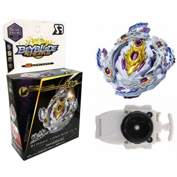 

Волчок BeyBlade Bloody Longinus B-110 (Бейблейд Кровавый Луниор) с пусковым устройством