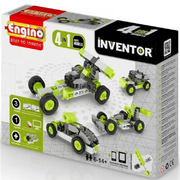 

Конструктор Engino Inventor 4 в 1 Автомобили (0431)