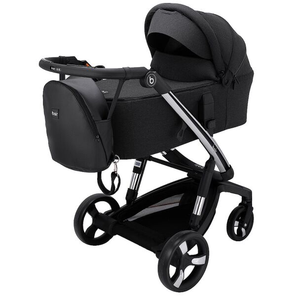 

Коляска 2 в 1 Bair Electra B-touch system BE-01 black (черный)