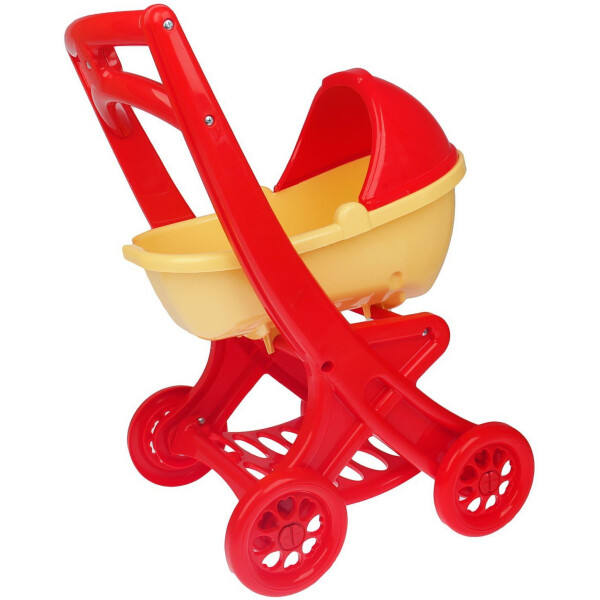 

Коляска для кукол Doloni Toys люлька Беж-красный (bc-fl-1152)