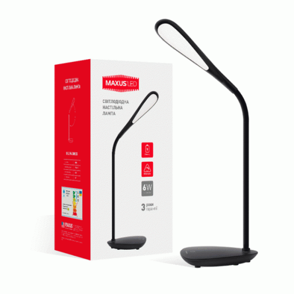 

Настольная лампа DKL 6W 4100K BK Square
