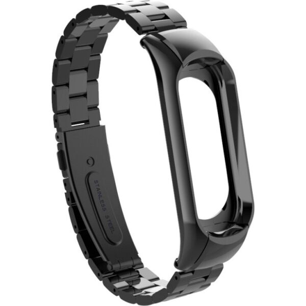 

Металлический ремешок для фитнес-браслета oneLounge Xiaomi Mi Band 3/4 Black