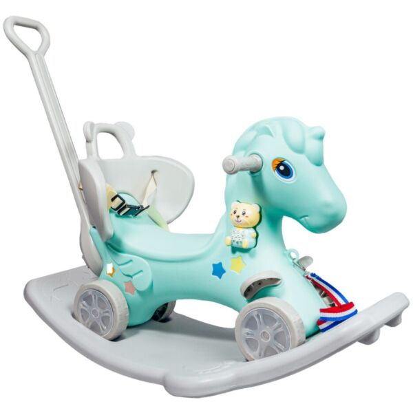 

Лошадка качалка-каталка XOKO Play Pen RHO3 5 в 1 Голубой (RHO3)