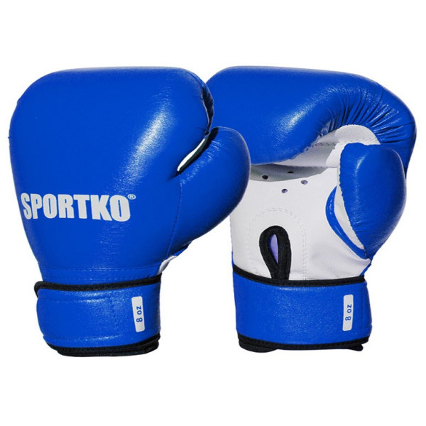 

Перчатки боксерские Sportko ПД2-8- oz (унций) синий (1406)