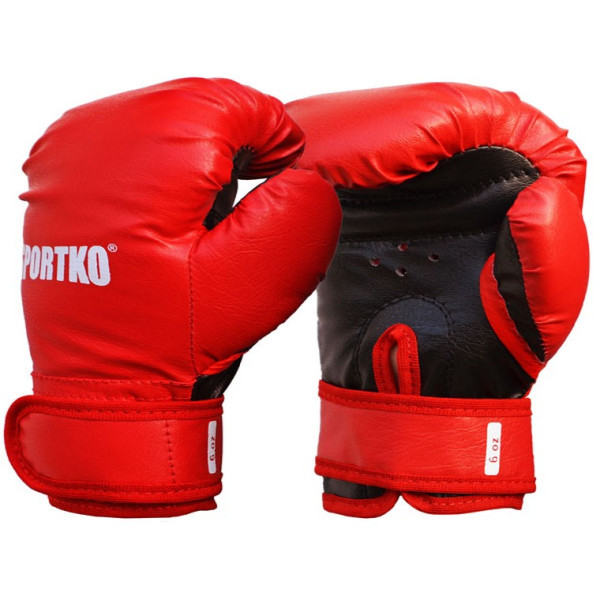 

Перчатки боксерские Sportko ПД2-6- oz (унций) красный (1408)