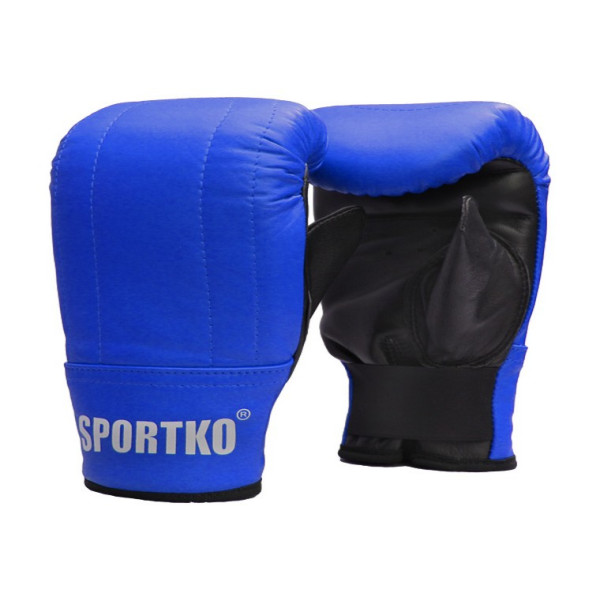 

Перчатки снарядные кожанные Sportko ПК3 синий S/M (5067)