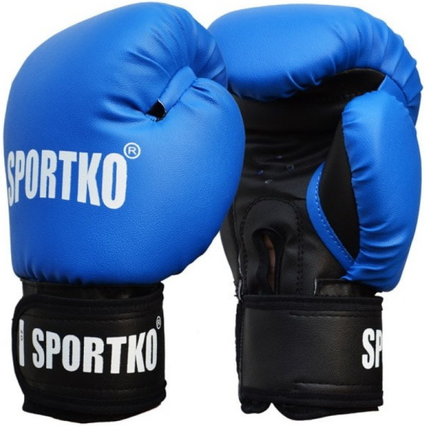 

Перчатки боксерские Sportko ПД1 12 oz (унций) синий (5173)
