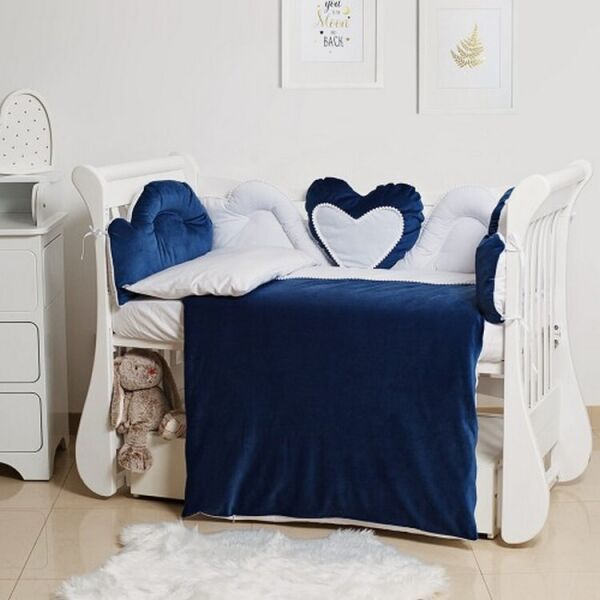

Комплект постельного белья детский Twins Romantic Heart 4024-R-009-09, blue