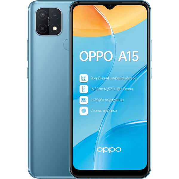 

OPPO A15s 4/64Gb Blue