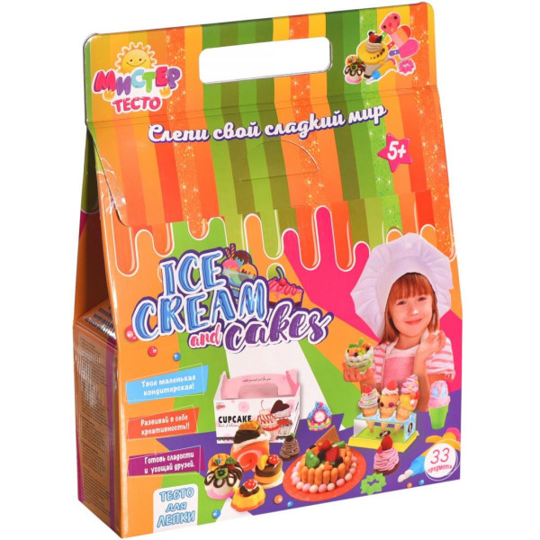 

Набор креативного творчества Strateg Мистер тесто - Ice cream and cakes (71209)