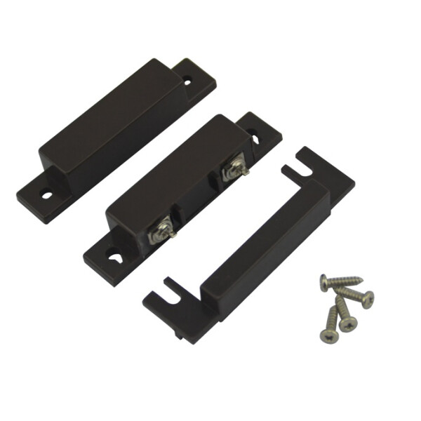 

Датчик магнитоконтактный MC-31, 64*12.8*12.8 мм, пластик, черный, под саморез, шурупы, 10 штук в упаковке, цена за упаковку