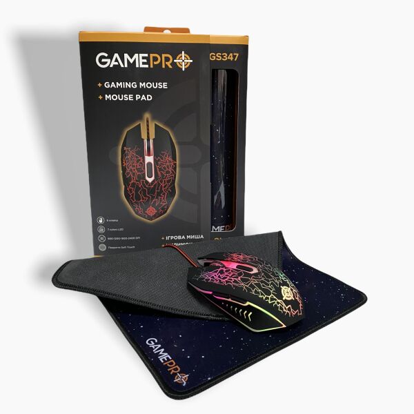 

GamePro Gameset 2 в 1 GS347 USB с игровой поверхностью