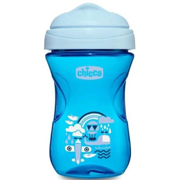 

Чашка пластиковая для питья Chicco "Easy Cup" 266мл. от 12 месяцев (голубая) (06961.20.03)