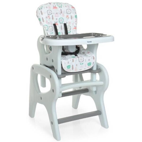 

Стульчик для кормления Bambi M 0816 (flowers grey)
