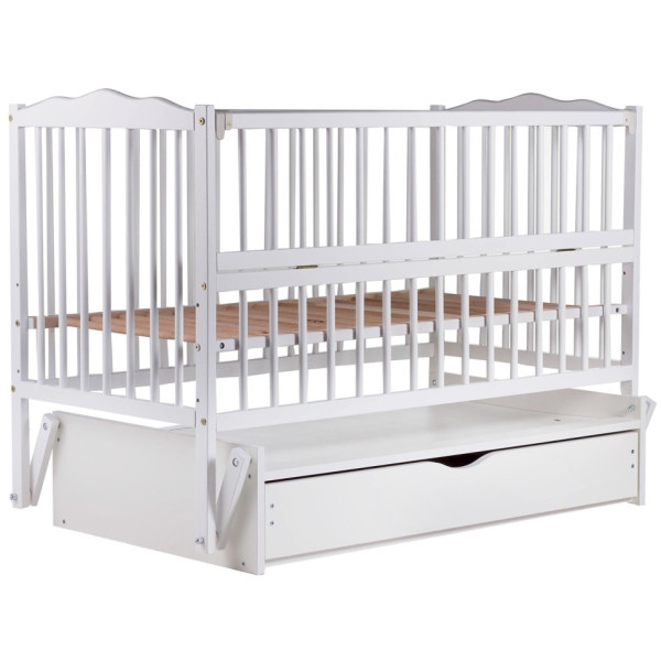 

Кровать Babyroom Веселка DVMYO-3 бук белый (маятник, ящик, откидной бок )